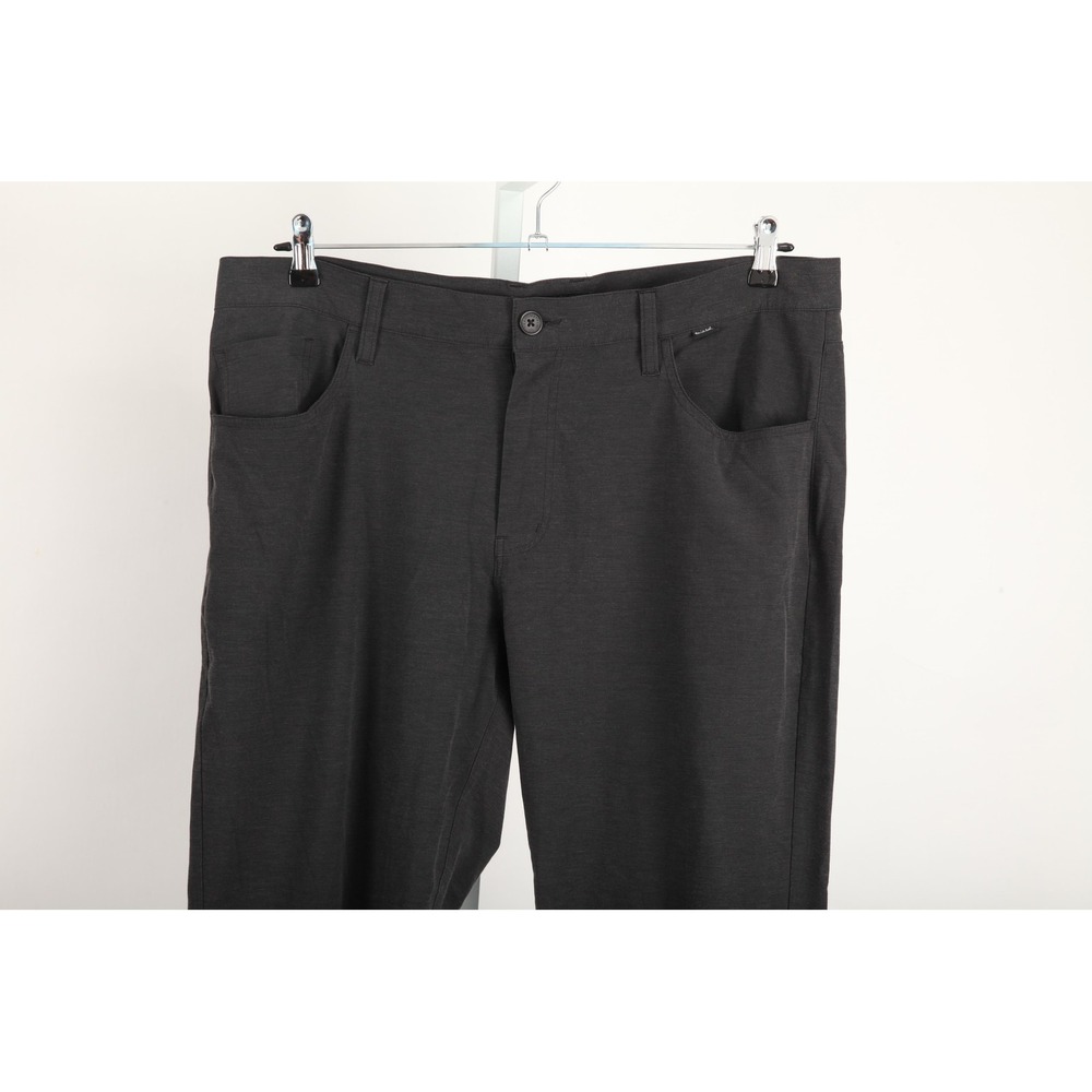 TravisMathew Pants Mens 38 Charcoal Grey 5-Pocket Performance Straight Leg - Picture 3 of 14
